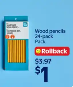 Walmart Wood Pencils 24-pack offer