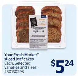 Walmart Your Fresh Market sliced loaf cakes offer