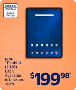 Walmart onn. 11 tablet (2026) offer