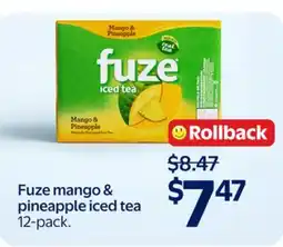 Walmart Fuze mango & pineapple iced tea offer