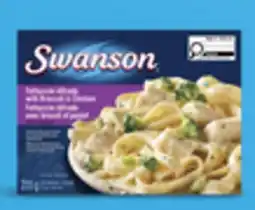 Walmart Swanson fettuccini Alfredo with broccoli & chicken frozen entrees offer