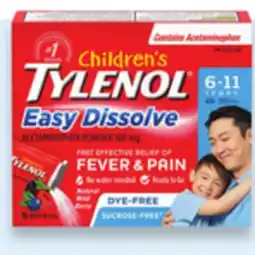 Walmart Children's Tylenol Easy Dissolve powder offer