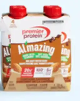 Walmart Premier Protein Al'mazing vanilla or coffee non-dairy shakes offer