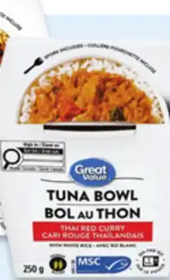 Walmart Great Value tuna bowls offer
