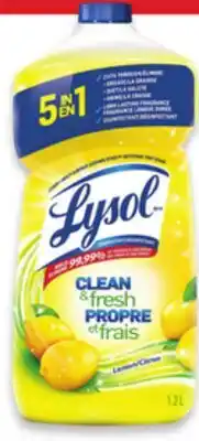 Walmart Lysol all-purpose cleaning pours offer