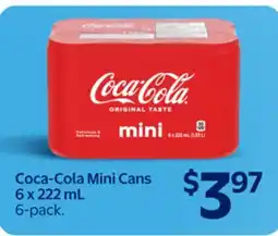 Walmart Coca-Cola mini cans Pop offer