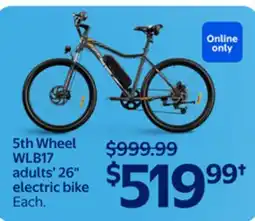 Walmart 5th Wheel WLB17 adults' 26 electric bike offer