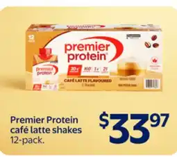 Walmart Premier Protein cafe latte shakes offer