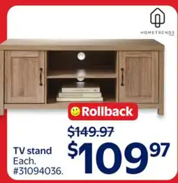 Walmart HOMETRENDS TV stand offer