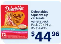 Walmart Delectables Squeeze Up cat treats variety pack offer