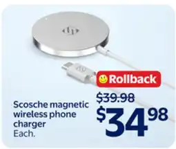Walmart Scosche magnetic wireless phone charger offer