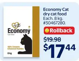 Walmart Economy Cat Dry Cat Food offer
