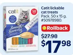Walmart Catit lickable cat treats offer