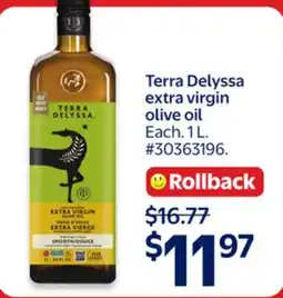 Walmart Terra Delyssa extra virgin olive oil offer