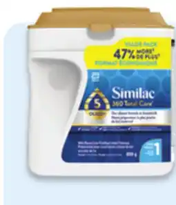 Walmart Similac 360 Total Care step1 or 2 powder infant formula offer