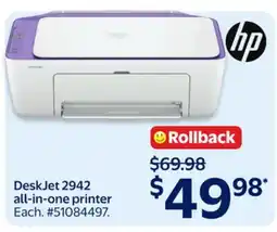 Walmart DeskJet 2942 all-in-one printer offer