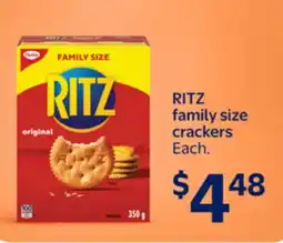 Walmart RITZ family size crackers offer
