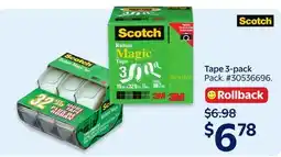 Walmart Tape 3-pack offer