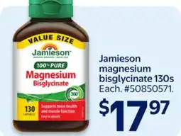 Walmart Jamieson magnesium bisglycinate 130s offer