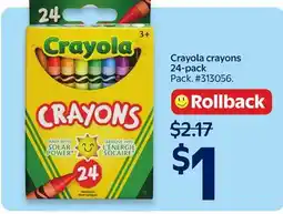 Walmart Crayola crayons 24-pack offer