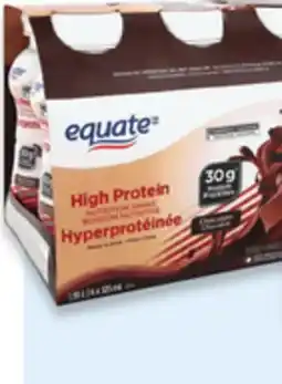 Walmart Equate high protein nutrition shakes offer
