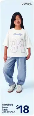 Walmart Barrel leg jeans offer