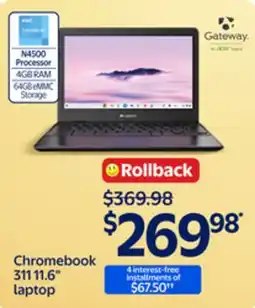 Walmart Chromebook 311 11.6 laptop offer