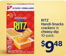 Walmart RITZ Handi-Snacks crackers 'n cheesy dip offer