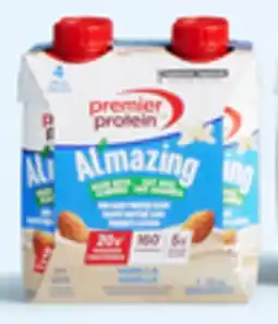 Walmart Premier Protein Al'mazing vanilla non-dairy shakes offer