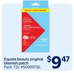 Walmart Equate beauty original blemish patch offer
