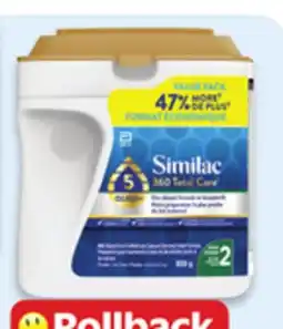 Walmart Similac 360 Total Care step 2 powder infant formula offer