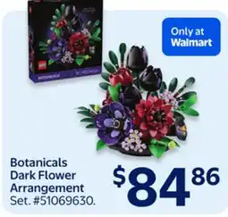 Walmart Botanicals Dark Flower Arrangement offer
