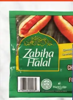 Metro MAPLE LODGE CHICKEN WIENERS OR ZABIHA HALAL offer