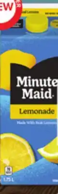 Metro MINUTE MAID REFRIGERATED DRINKS offer
