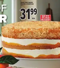 Metro FRONT STREET BAKERY PEACHES & CREAM CAKE offer