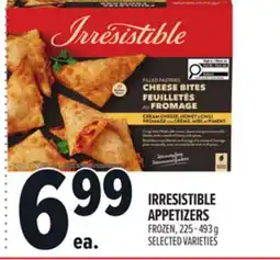Metro IRRESISTIBLE APPETIZERS offer