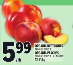 Metro ORGANIC NECTARINES, ORGANIC PEACHES offer