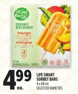 Metro LIFE SMART SORBET BARS offer