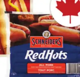 Metro MAPLE LEAF TOP DOGS, SCHNEIDERS RED HOTS OR MINA CHICKEN WIENERS offer