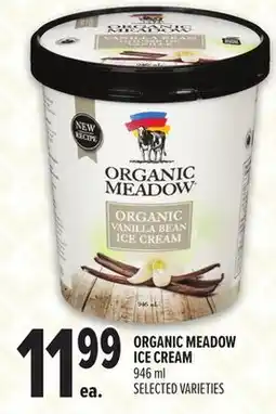 Metro ORGANIC MEADOW ICE CREAM offer