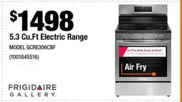 Home Depot 5.3 cu. ft Electric range offer