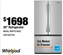 Home Depot 36 Refrigerator offer