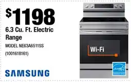 Home Depot 6.3 cu. ft Electric range offer