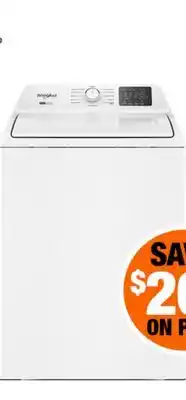 Home Depot 4.8 cu. ft. Washer offer