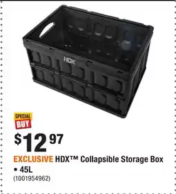 Home Depot EXCLUSIVE HDX Collapsible Storage Box • offer