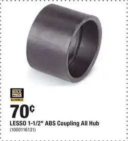 Home Depot LESSO 1-1/2 ABS Coupling All Hub offer