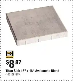 Home Depot Titan Slab 16 x 16 Avalanche Blend offer