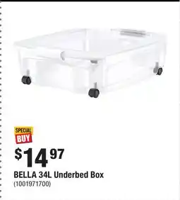 Home Depot BELLA 34L Underbed Box offer