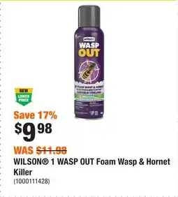 Home Depot WILSON 1 WASP OUT Foam Wasp & Hornet Killer offer