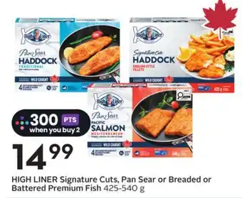 Sobeys Signature Cuts, Pan Sear or Breaded or Battered Premium Fish offer